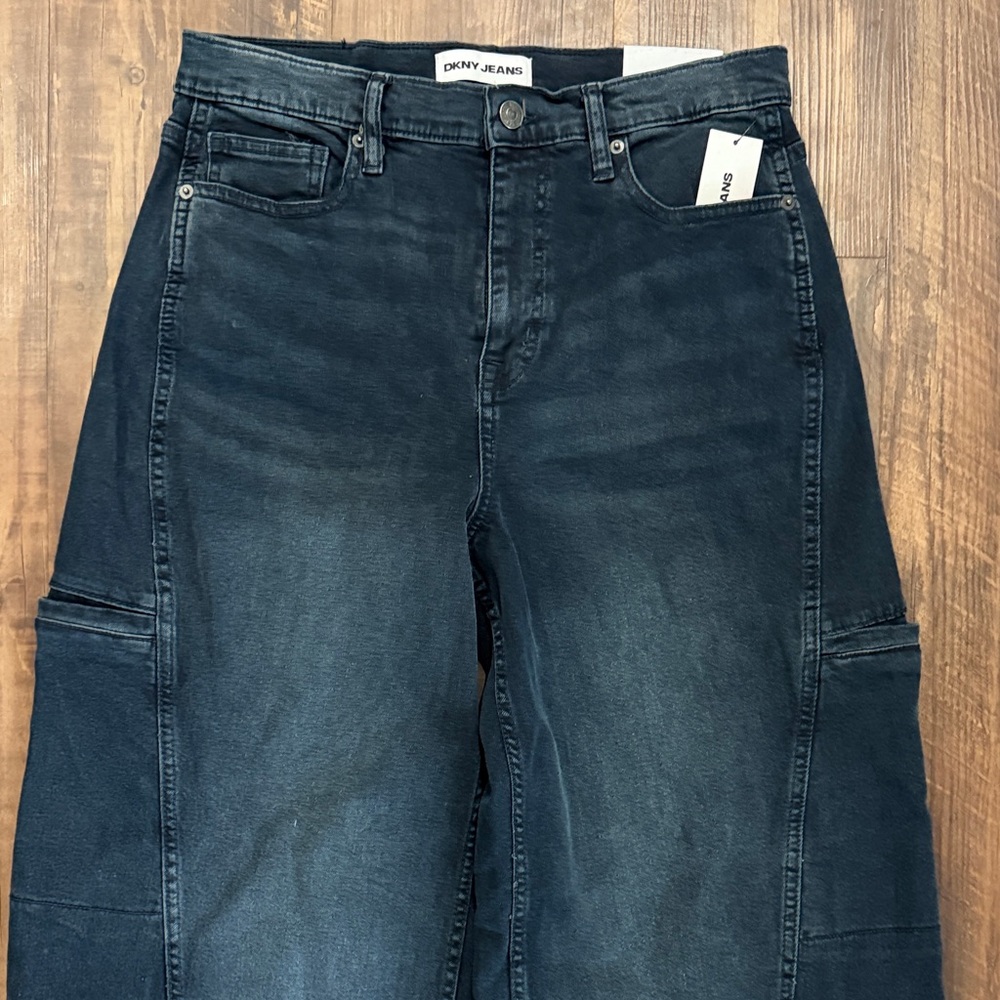 DKNY High Rise, Wide Leg Jeans - Picture 7 of 14